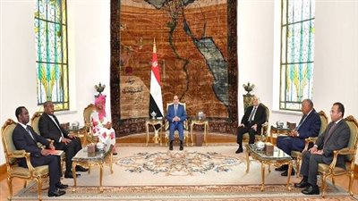 تفاصيل لقاء الرئيس السيسي مع رئيسة مجلس الشيوخ لجمهورية غينيا الاستوائية