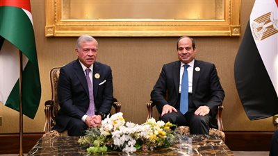 تفاصيل لقاء الرئيس السيسي بالعاهل الأردني الملك عبد الله الثاني بن الحسين