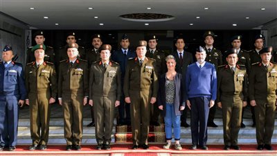 الكلية العسكرية التكنولوجية تستقبل وفداً من الأكاديمية العسكرية الفرنسية سان سير كويتجدان 