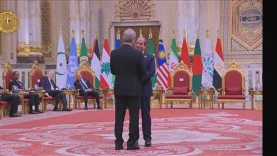 الرئيس السيسي يستقبل نظيره الإيراني قبيل انطلاق قمة منظمة الدول الثماني النامية للتعاون الاقتصادي