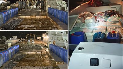 القوات البحرية تنجح فى إحباط محاولة تهريب كميات من المواد المخدرة عبر سواحل البحر الأحمر